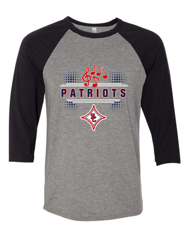 Sandy Creek Patriots Band # 3 Women's Baseball T-Shirt