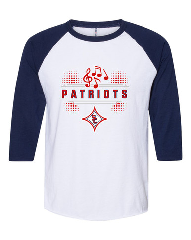 Sandy Creek Patriots Band # 3 Men's Baseball T-Shirt