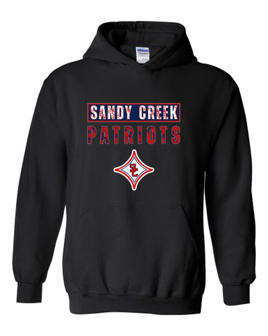 Sandy Creek Patriots Mascot #9 Men's Hoodie