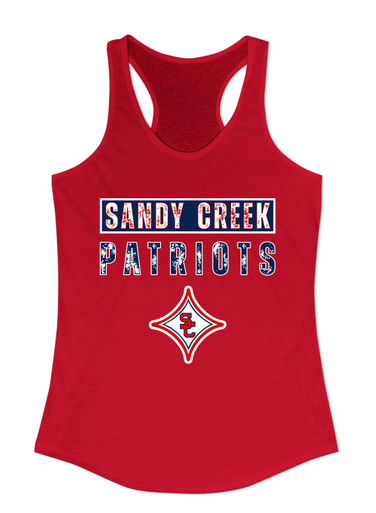Sandy Creek Patriots Mascot #9 Women's Tank Top