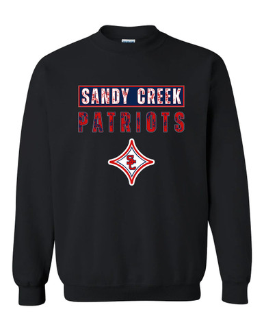 Sandy Creek Patriots Mascot #9 Men's Sweatshirt