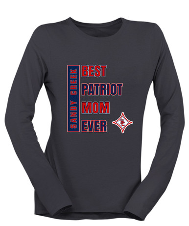 Sandy Creek Patriots Best Patriot Mom Women's LS T-Shirt