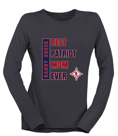 Sandy Creek Patriots Best Patriot Mom Women's Premium LS T-Shirt