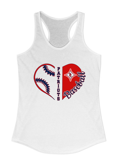 Sandy Creek Patriots Heart Baseball Women's Tank Top