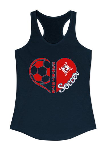 Sandy Creek Patriots Heart Soccer Women's Tank Top