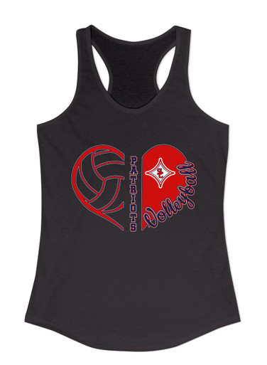 Sandy Creek Patriots Heart Volleyball Women's Tank Top