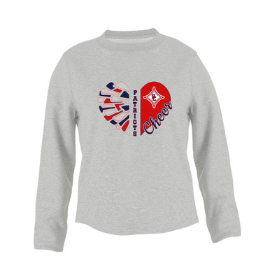 Sandy Creek Patriots Heart Cheer Women's Sweatshirt