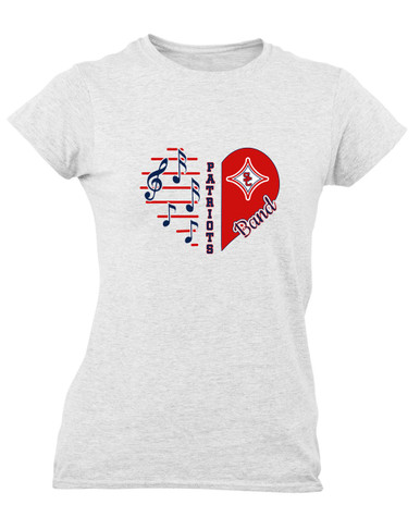 Sandy Creek Patriots Heart Band Women's Premium SS T-Shirt