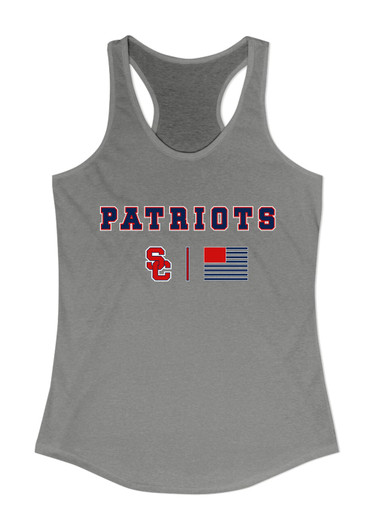 Sandy Creek Patriots SC Script Team Colors Flag Women's Tank Top
