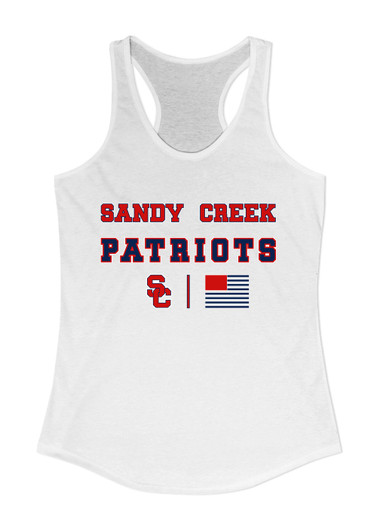 Sandy Creek Patriots SC Script Spirit Flag Women's Tank Top