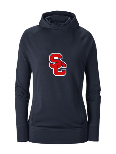 Sandy Creek Patriots SC Script Mascot #1 Women's Hoodie