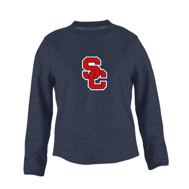 Sandy Creek Patriots SC Script Mascot #1 Women's Sweatshirt