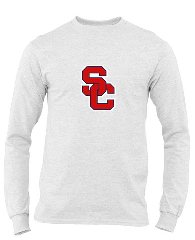 Sandy Creek Patriots SC Script Mascot #1 Men's LS T-Shirt
