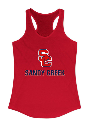 Sandy Creek Patriots SC Script Mascot #2 Women's Tank Top