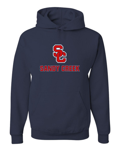 Sandy Creek Patriots SC Script Mascot #2 Men's Premium Hoodie