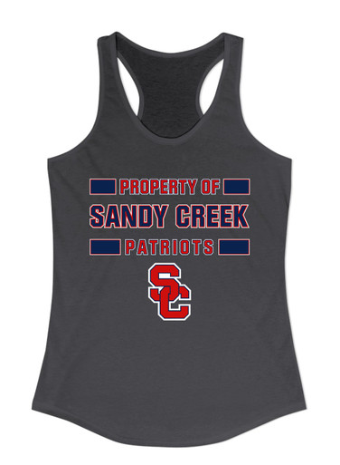 Sandy Creek Patriots SC Script Property Of Women's Tank Top