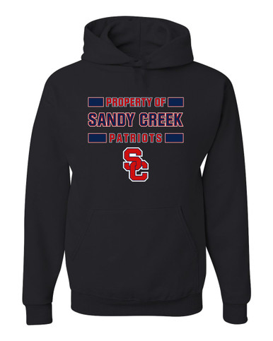 Sandy Creek Patriots SC Script Property Of Men's Premium Hoodie