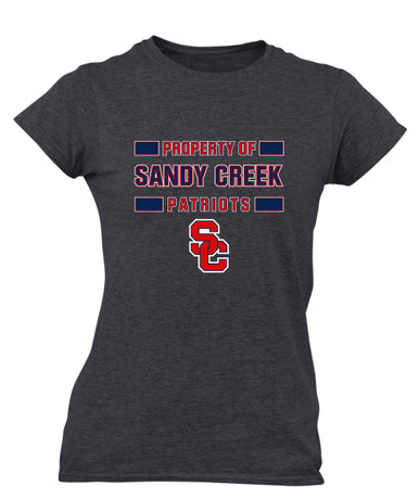 Sandy Creek Patriots SC Script Property Of Women's SS T-Shirt