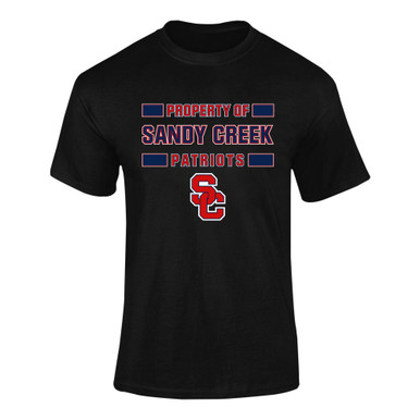 Sandy Creek Patriots SC Script Property Of Men's Premium SS T-Shirt