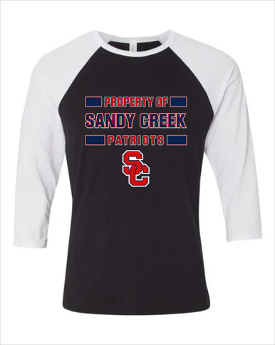 Sandy Creek Patriots SC Script Property Of Men's Baseball T-Shirt