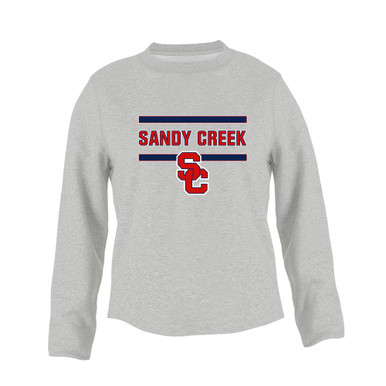 Sandy Creek Patriots SC Script Mascot #4 Women's Sweatshirt