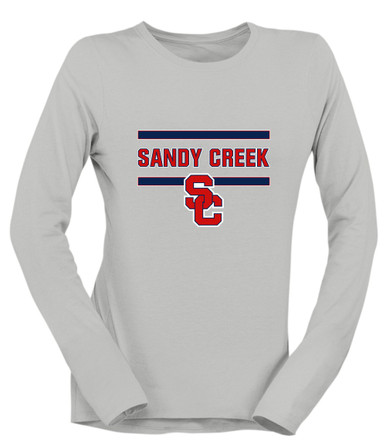 Sandy Creek Patriots SC Script Mascot #4 Women's Premium LS T-Shirt