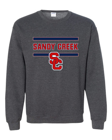 Sandy Creek Patriots SC Script Mascot #4 Men's Sweatshirt