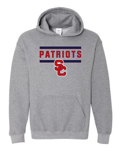 Sandy Creek Patriots SC Script Mascot #5 Men's Hoodie
