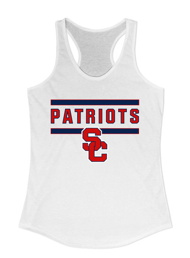 Sandy Creek Patriots SC Script Mascot #5 Women's Tank Top