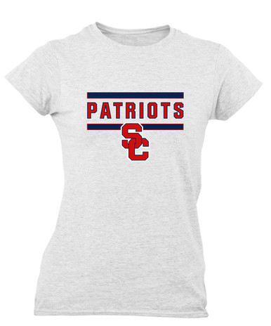 Sandy Creek Patriots SC Script Mascot #5 Women's Premium SS T-Shirt