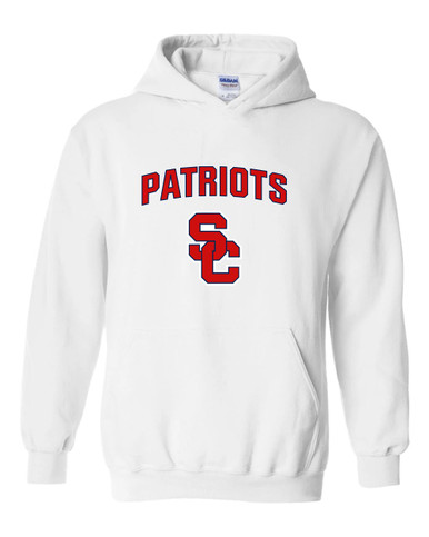 Sandy Creek Patriots SC Script Mascot #6 Men's Hoodie