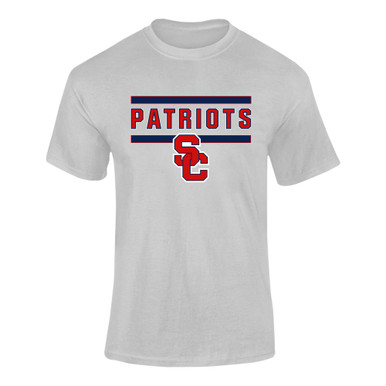 Sandy Creek Patriots SC Script Mascot #5 Men's SS T-Shirt