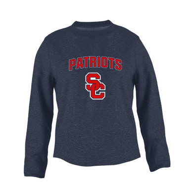 Sandy Creek Patriots SC Script Mascot #6 Women's Sweatshirt