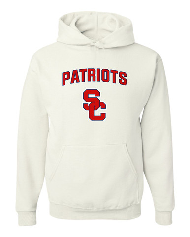 Sandy Creek Patriots SC Script Mascot #6 Men's Premium Hoodie