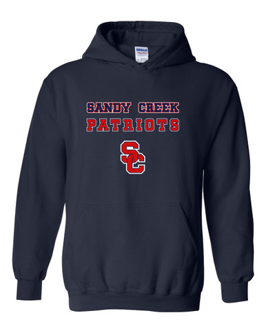 Sandy Creek Patriots SC Script Spirit Men's Hoodie