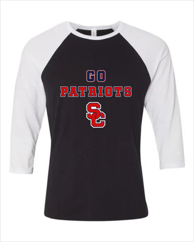 Sandy Creek Patriots SC Script Go Team Women's Baseball T-Shirt
