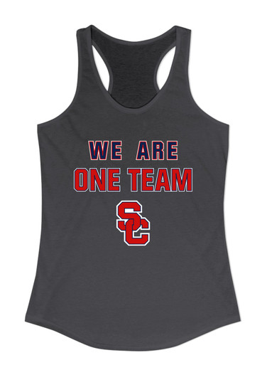 Sandy Creek Patriots SC Script We Are One Team Women's Tank Top