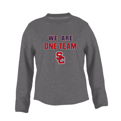 Sandy Creek Patriots SC Script We Are One Team Women's Sweatshirt