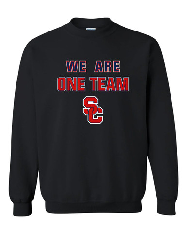 Sandy Creek Patriots SC Script We Are One Team Men's Sweatshirt