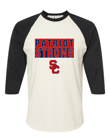 Sandy Creek Patriots SC Script Strong #1 Women's Baseball T-Shirt
