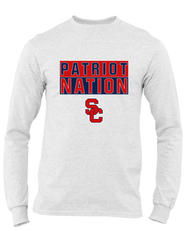 Sandy Creek Patriots SC Script Nation #1 Men's LS T-Shirt