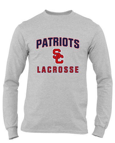Sandy Creek Patriots SC Script Lacrosse Men's Premium LS T-Shirt