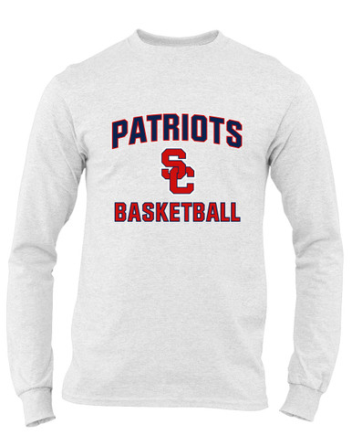 Sandy Creek Patriots SC Script Basketball #1 Men's LS T-Shirt