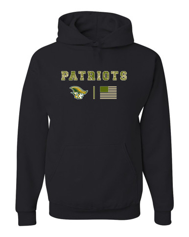 Independence Patriots Camo Flag Men's Premium Hoodie