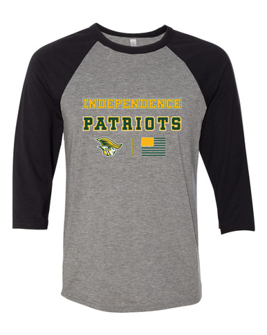Independence Patriots Spirit Flag Men's Baseball T-Shirt