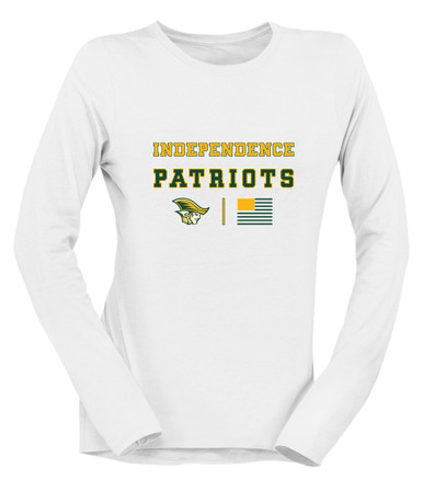 Independence Patriots Spirit Flag Women's LS T-Shirt