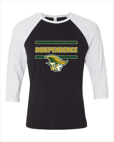 Independence Patriots Mascot #4 Women's Baseball T-Shirt