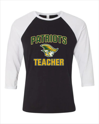 Independence Patriots Teacher Women's Baseball T-Shirt