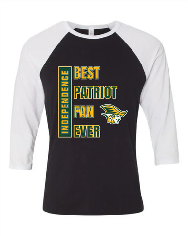 Independence Patriots Best Patriot Fan Women's Baseball T-Shirt