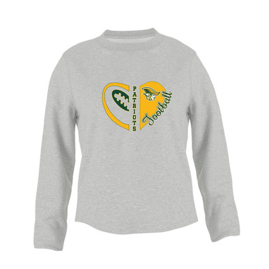 Independence Patriots Heart Football Women's Sweatshirt